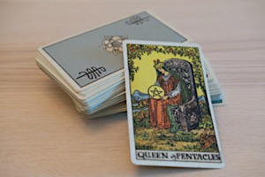 small Tarot Deck   Queen of Pentacles - Tarot, Astrology and the US Election