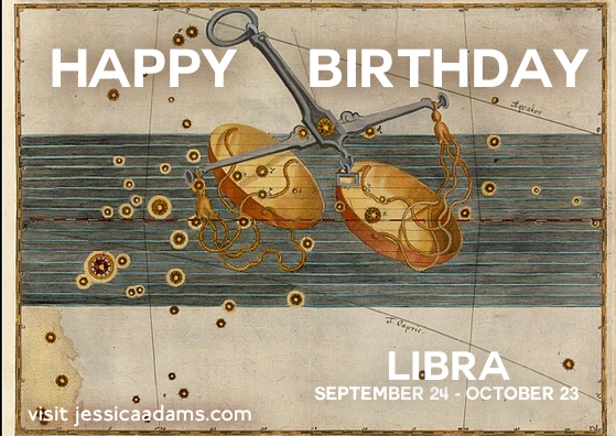 Astrology eCard LIBRA Happy Birthday - Astrology E-Cards