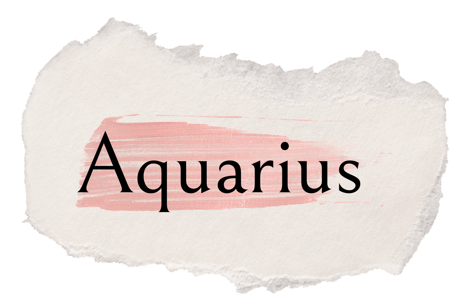 Aquarius Typography - Welcome