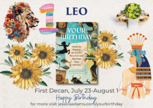 01617 LEO Second Decan 300x212 - The Astrology and Tarot Birthday Book and Decans