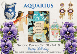 01632 AQUARIUS SECOND 300x212 - The Astrology and Tarot Birthday Book and Decans