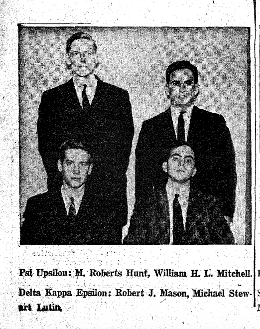 Trinity Tripod Feb 20 1961 Candidates in Coming Senate Election - Remembering Michael Lutin