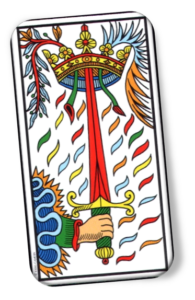 Marseilles Tarot Ace 195x300 - Plath, Hughes, Astrology and Tarot