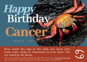 Cancer Astrology Birthday Card 1 300x213 - New Monthly Astrology Videos